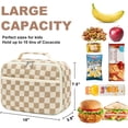 thumbnail image 3 of AJOHBM Cute Corduroy Lunch Bag for Women Men Reusable Insulated Lunch Tote Large Capacity Cooler Lunch Box for Work Picnic Travel, 3 of 8