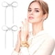 thumbnail image 1 of Women's Bow Earrings Fashionable And Elegant Women's Long Tassel Chain Earrings, 1 of 2