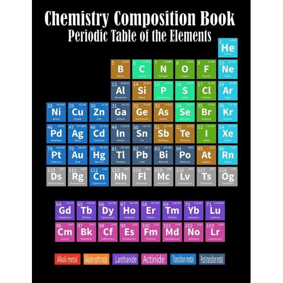 Chemistry Composition Book Periodic Table Of The Elements: College Ruled Paper 8.5 X 11, 110 pages Chemistry Class Eleme, (Paperback)