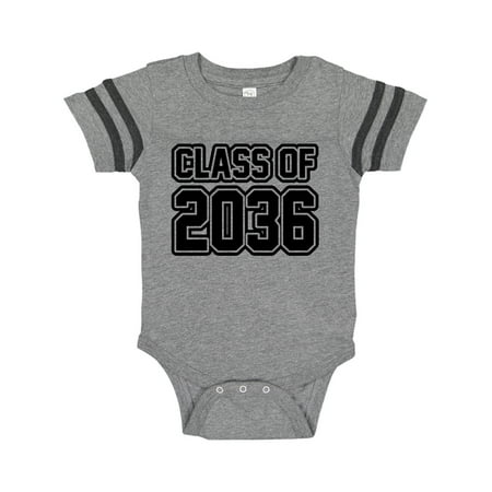 

Inktastic Class of 2036 in Black Outlined Text Gift Baby Boy or Baby Girl Bodysuit