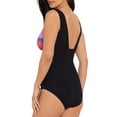 thumbnail image 4 of Embrace Your Curves™ by Miracle Brands® Women's and Plus Vanessa V-Neck One Piece Swimsuit, 4 of 4