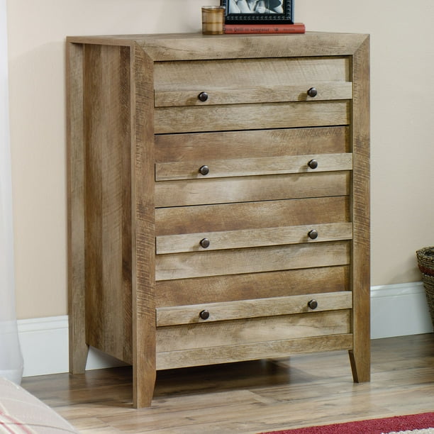 Sauder Dakota Pass 4Drawer Dresser, Craftsman Oak Finish
