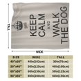 UltraSoft Micro Fleece Blanket,Keep Calm And Walk The Dog,Custom Home