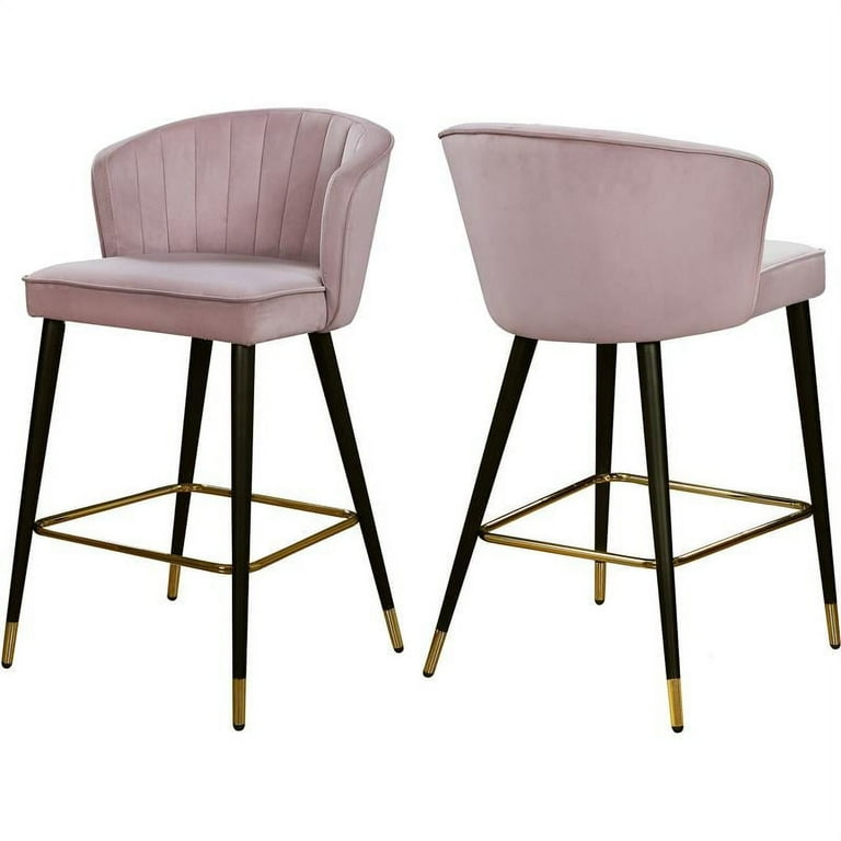 Meridian Furniture Cassie Velvet Counter Stool Meridian Furniture Cassie Velvet Counter Stool