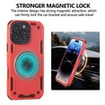thumbnail image 5 of Rotatable Ring for iPhone 11 Case, Heavy Duty Drop Protection Cover with Kickstand & Ring Holder, Support Magnetic Car Mount, Shockproof for iPhone 11 Phone Case, Red, 5 of 7