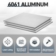 thumbnail image 4 of 2 Pcs 12 x 12 x 1/4 Inches 6061 Aluminum Sheet Metal with Protective Film Flat Plain Aluminum Plate Heavy Duty Metal Sheets for Crafting Aluminum Square Metal Panel for, 4 of 7