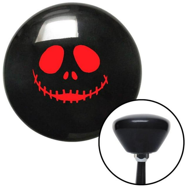 Red Jack O Lantern Face Black Retro Shift Knob with M16 x 1.5 Insert Shifter Auto Brody
