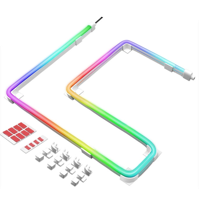 Tira decorativa Hugtrwg NEÓN serie manga silicona 5V 3PIN ARGB 3.3 ft
