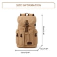 thumbnail image 5 of Floless Unisex Canvas Nylon Day Packs, Beige, 5 of 8
