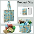 thumbnail image 2 of Cute Banana Canvas Tote Bag – Reusable Grocery Bag with Tropical Yellow Fruit Print, Kawaii Banana Illustration, Eco-Friendly Cotton Shopper for Everyday Use, 2 of 7