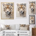 thumbnail image 4 of Designart "Dominance Captured In The Cheetah'S Gaze IV" Animals Leopard Floater Framed Canvas Prints, 4 of 5