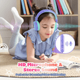 thumbnail image 6 of Mpow Kids USB-C Wired Headphones with Microphone, 85/94dB Volume Limited, LED Light, Foldable Over-Ear Design for School & Tablet, 6 of 8