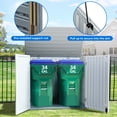 thumbnail image 3 of Dextrus 35 cu ft Outdoor Horizontal Storage Sheds, Weather Resistant Resin Tool Shed, Multi-Opening Door for Easy Storage of Bike, Trash Cans, Garden Tools, Lawn Mowers, Waterproof, Lockable, 3 of 5
