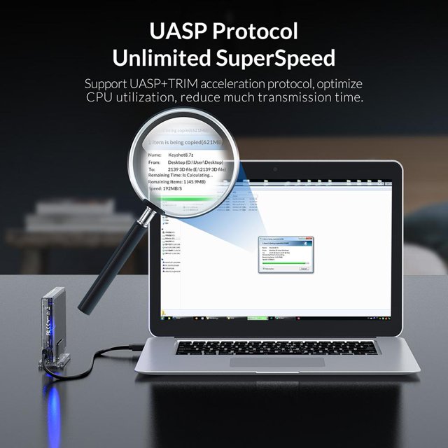 ORICO HDD Case USB 3.1 Tipo C a 2.5 SATA Disco duro SSD Caja externa Sywqhk Para estrenar