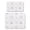 White-301, variant on 2pcs Ethereal Coffee Station Mat - Moon Phase Print Absorbent Counter Protector, Bohemian Starry Night Cosmic Design