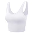 thumbnail image 4 of Women's Sleeveless Racerback Crop Tank Top Camisole Backless Scoop Neck Shirts 2024, 4 of 5