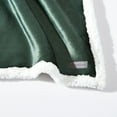 thumbnail image 4 of Eddie Bauer Solid Ultra Soft Plush Green King Blanket, 4 of 6