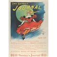 thumbnail image 2 of Ernest Haskell 11x14 Gold Ornate Wood Frame and Double Matted Museum Art Print Titled - The Sunday Journal (1896), 2 of 4