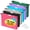Assorted Colors（no Sealed）, variant on Extra Capacity Plastic Hanging File Folders 12 Pack Reinforced Hang Folder Heavy Duty 1 Inch Expansion Filing Cabinet Letter Size For Bulk Files/medical Charts  Black