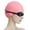Pink, variant on Unisex Silicone Swim Cap for Women Men, Large Size Waterproof Swimming Caps for Long Short Hair/Braids to Keep Hair Dry Hairstyle Unchanged, Black