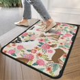 thumbnail image 4 of Chihuahua Dog and Flower Door Rugs,Washable Non Slip Door Mats Indoor,Decorative Door Mats,Entry Mat Indoor for Entrance,Bedroom,Kitchen,Bathroom,30"x17", 4 of 6