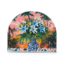 Yayeee Napkin Holder for Table Set of 2 Kitchen Paper Tissue Organization, Blue Flowers