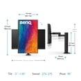 thumbnail image 3 of Monitor BenQ PD2705UA Ergo Arm listo para Mac 27 4K UHD 99% sRGB, 3 of 8
