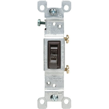 Leviton 1451-2 15 Amp Single-Pole Toggle Switch Residential - Brown