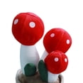 thumbnail image 4 of Lindo hongo juguetes de peluche regalo dibujos animados creativos en maceta suave para gabinete de TV Living Rojo kusrkot Juguetes de peluche de hongos, 4 of 4