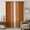Orange, variant on Burnt Orange Beige Striped Sheer Curtains 108" Extra Long, Modern Farmhouse Retro Lines Light Filering Curtains, Privacy Drapes Simi Floor to Veiling Curtain for Living Room Large Window Treatment
