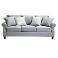 thumbnail image 6 of Furniture of America Hanson Fabric Nailhead Trim 2-Piece Sofa Set in Gray, 6 of 9