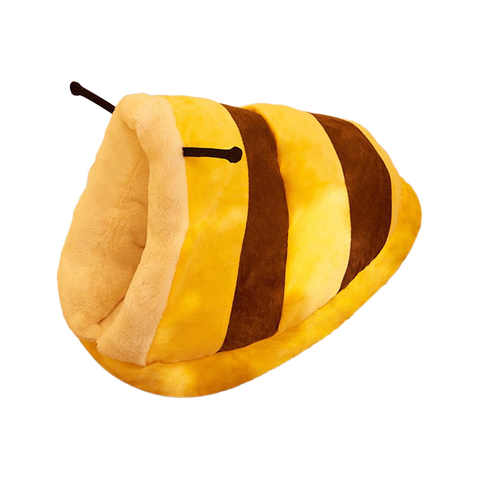 Bvdfgk Dog Cat Bed Inner Cushion Autumn Winter Self Warming Cozy Snooze Kennel Cat Nest XL yellow