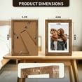 thumbnail image 3 of AEVETE 5x7 Picture Frames Rustic Wood Tabletop or Wall Display for Home Decor and Gifts, 2 Pack, 3 of 6