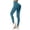 Blue, variant on Womens Seamless Leggings High Waisted Tummy Control Yoga Pants Casual Lounge Compression Workout Pants Brown XL