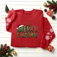 thumbnail image 4 of AnuYalue Christmas Sweatshirt for Women Trendy Merry Christmas Shirt Xmas Long Sleeve Outfits Crewneck Pullover, 4 of 8