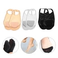 thumbnail image 4 of Masteelf 3 Pairs Show Sling Back Socks Low Cut Liner Socks With Sling Show Socks For Heels ( Grey+ Black+ Complexion ), 4 of 12