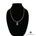 thumbnail image 1 of Collar de oro de 14 quilates con colgante de Oso de peluche, el mejor regalo unisex para madre, padre, novia, novio, ella, él, collar de cadena Figaro de 14 quilates de Aria Jeweler Inc, 1 of 5