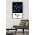 thumbnail image 2 of MLB Miami Marlins - Logo 22 Wall Poster, 22.375" x 34" Framed, 2 of 5