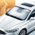 thumbnail image 2 of Universal Car Front Windshield Sunshade Umbrella With Leather Bag 145*79cm Windscreen Summer Sun Shade Shading, 2 of 2