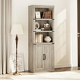 thumbnail image 2 of 1 Pb, Mdf Retro Bookcase With 2 Doors, 2 of 9