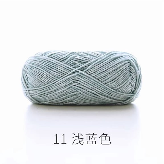 XmhyTop 50G Medium Worsted Weight Wool Yarn (142Yds), Soft Yarn Ideal for Crocheting & Knitting Projects, Light blue