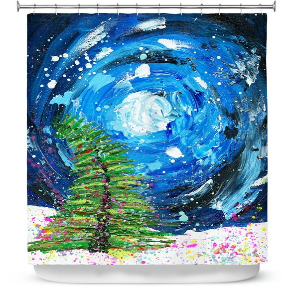 Shower Curtains 70" x 84" from DiaNoche Designs by Shay Livenspargar - Winter Wonderland