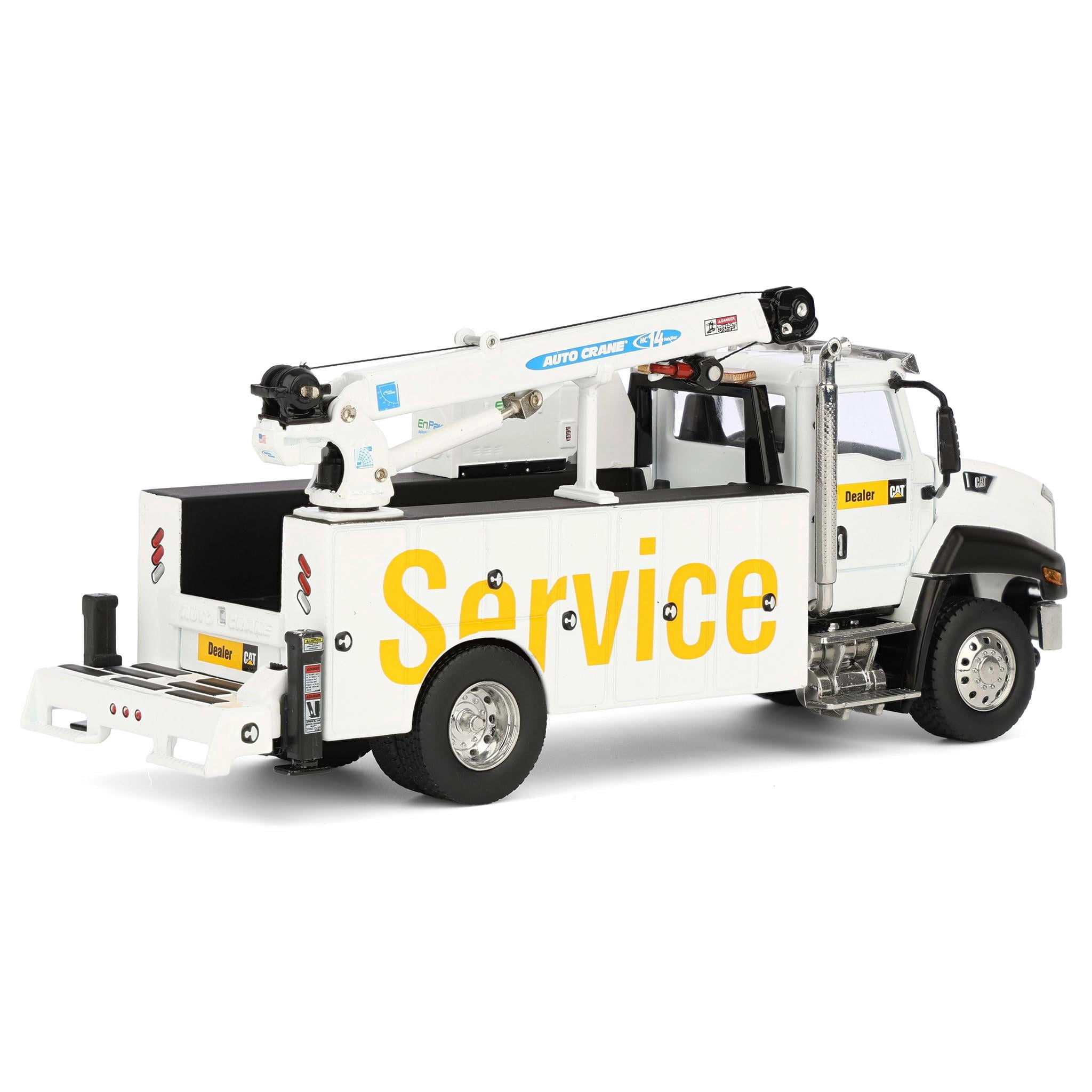 CAT Caterpillar CT660 Auto-Crane Titan 85 Truck w/Miller EnPak White 1/50 Scale Diecast Model by Diecast Masters