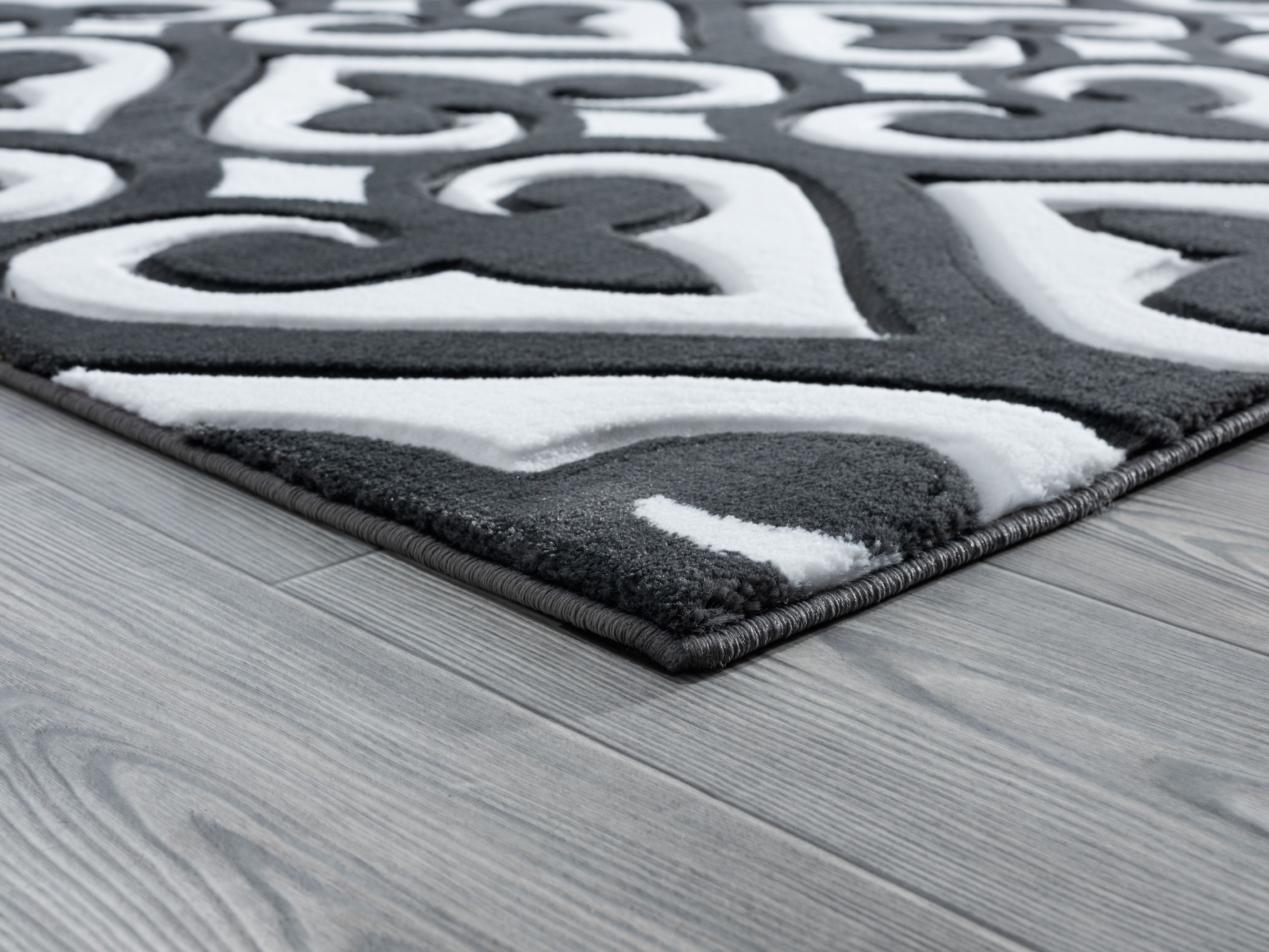 United Weavers Drachma Benachi Modern Geometric Runner Rug, Grey, 2'7" x 7'4"