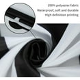 thumbnail image 6 of Black and White Shower Curtain Modern Striped Shower Curtains for Bathroom Minimalist Rustic Farmhouse Waterproof Fabric Bathroom Shower Curtain 72x72 Inches, 6 of 6