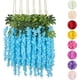 thumbnail image 1 of Flores Artificiales De Decoracion Glicina Colgantes De Wisteria para Jardín Exterior Hogar Fiesta Boda Plantas Artificiales Decorativas Flores Artificiales Realistas (Azul 12 Piezas), 1 of 6