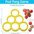 thumbnail image 3 of BESTSKY Pool Toss Game with Floating Score Board,Foam Cornhole Set with 10 Colorful Balls,Swimming Pool Party Toys for Family, 3 of 7