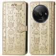 thumbnail image 1 of Funda Cartera FOXDOCK para Xiaomi Redmi A3 , Flip PU con Relieve de Gatos y Perros, Tarjetero y Soporte, 1 of 6