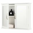 thumbnail image 1 of Topbuy Bathroom Mirror Cabinet with Two Shelves, White, 1 of 5
