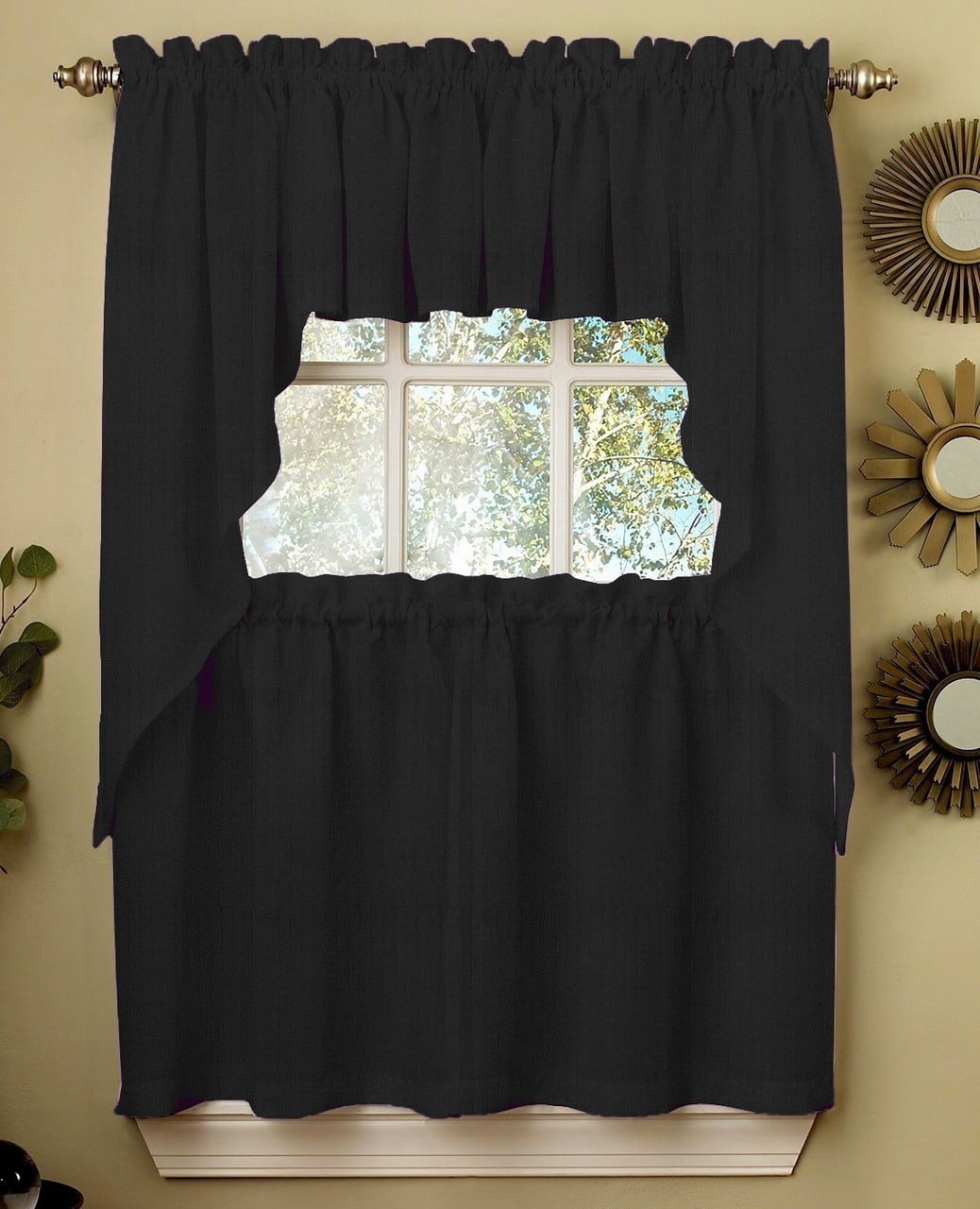 Ribcord Black Valance Walmartcom Walmartcom Ribcord Black Valance Walmartcom Walmartcom